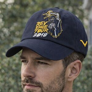 MICHIGAN REVENGE TOUR Adjustable Blue Snapback Hat One Size